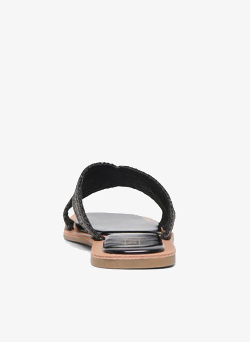 ONLY Braided Textile Strap Flat Sandals - Image 2