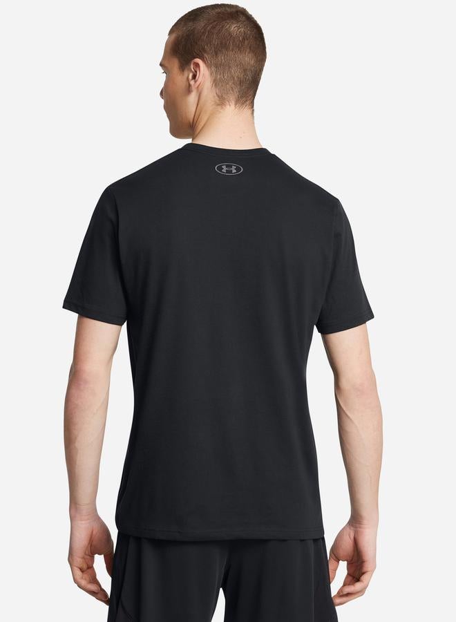 UNDER ARMOUR تي شيرت دائري العنق بطباعة جرافيك الشعار - Image 2