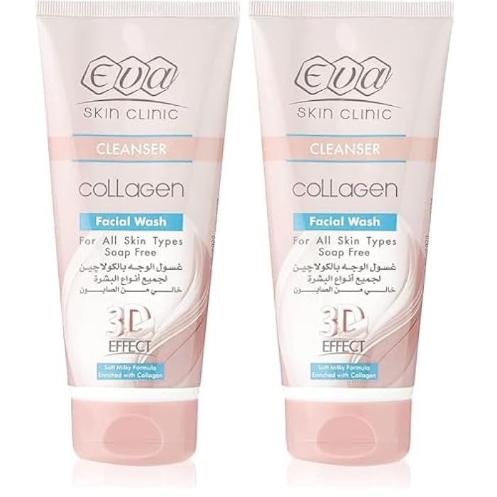 Eva Skin Clinic Collagen Facial Cleanser 150ml (Pack of 2) - Image 1