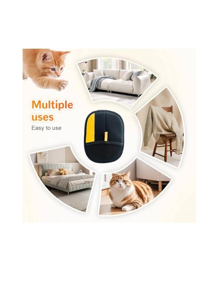 2 Electrostatic Gloves For Pet Hair Removal, 2025 Pet Hair Removal Gloves, Washable And Reusable Dog And Cat Hair Gloves, Used For Furniture, Bed Sheets, Sofas, Clothes, Carpets, Car Seats - Image 5