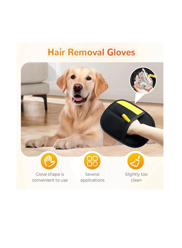 2 Electrostatic Gloves For Pet Hair Removal, 2025 Pet Hair Removal Gloves, Washable And Reusable Dog And Cat Hair Gloves, Used For Furniture, Bed Sheets, Sofas, Clothes, Carpets, Car Seats - Image 4