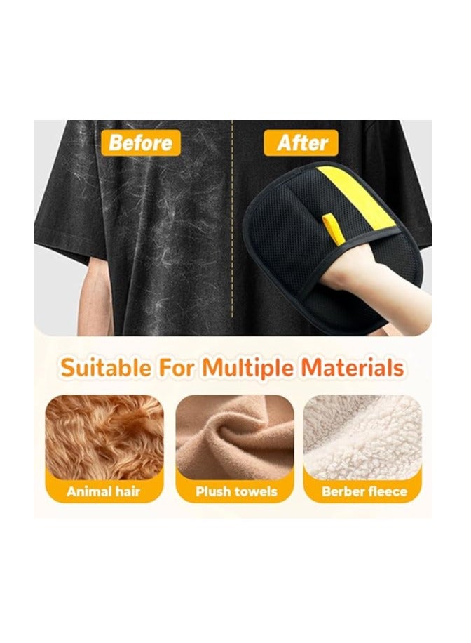 2 Electrostatic Gloves For Pet Hair Removal, 2025 Pet Hair Removal Gloves, Washable And Reusable Dog And Cat Hair Gloves, Used For Furniture, Bed Sheets, Sofas, Clothes, Carpets, Car Seats - Image 2