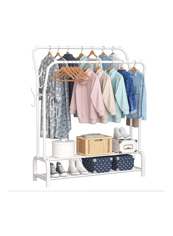 Clothes Organizer And Holder Metal Stand White 180cm - Image 1