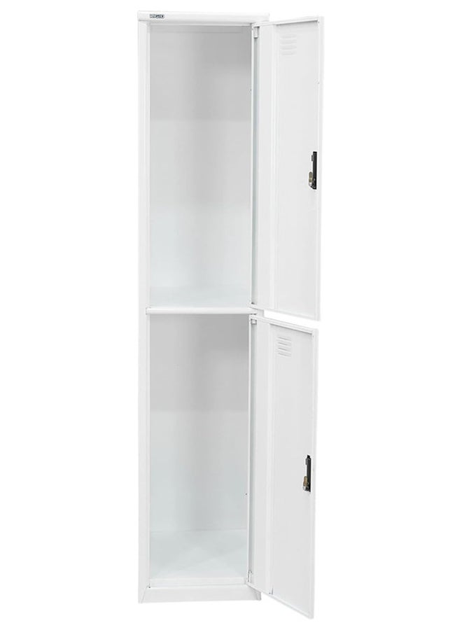 RIGID خزانة فولاذية منحنية ذات بابين باللون الأبيض 180x38x46.5 سم  - Image 5