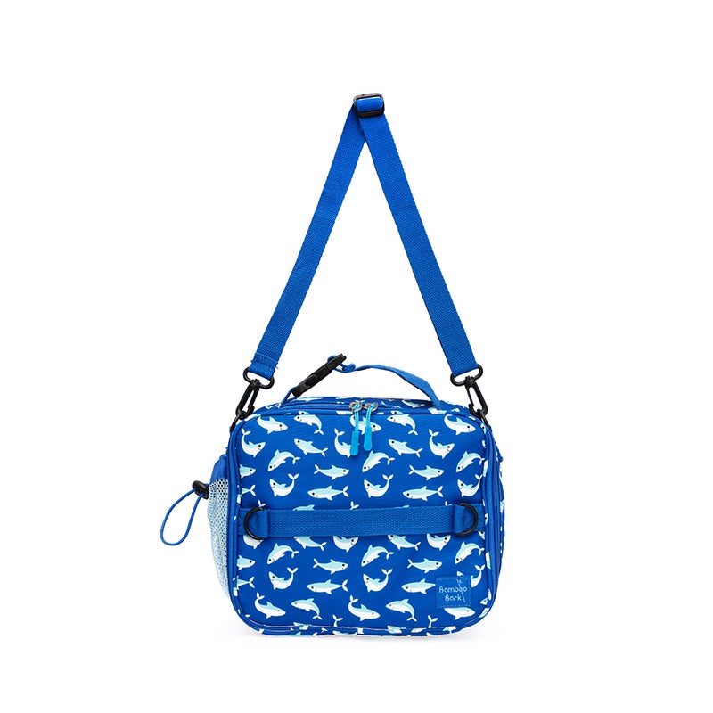 Bamboo Bark kids childrens insulated lunch bag for school, picnic, nursery, toddler, 3 ways to hold