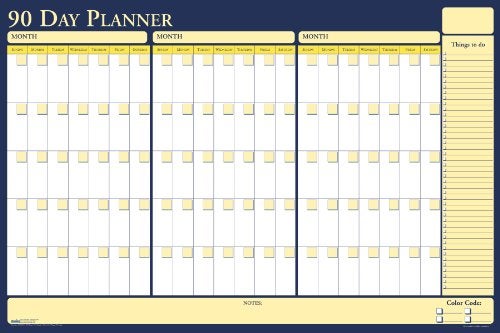 House of Doolittle Plan-A-Board 90/120 Day Non-Dated Laminated Planner Reversible 36 x 24 Inch (HOD637) - Image 2