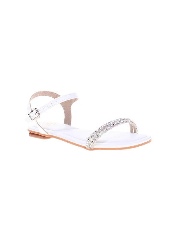 موليكينها Molekinha Junior Girls Sandals White | Made In Brazil