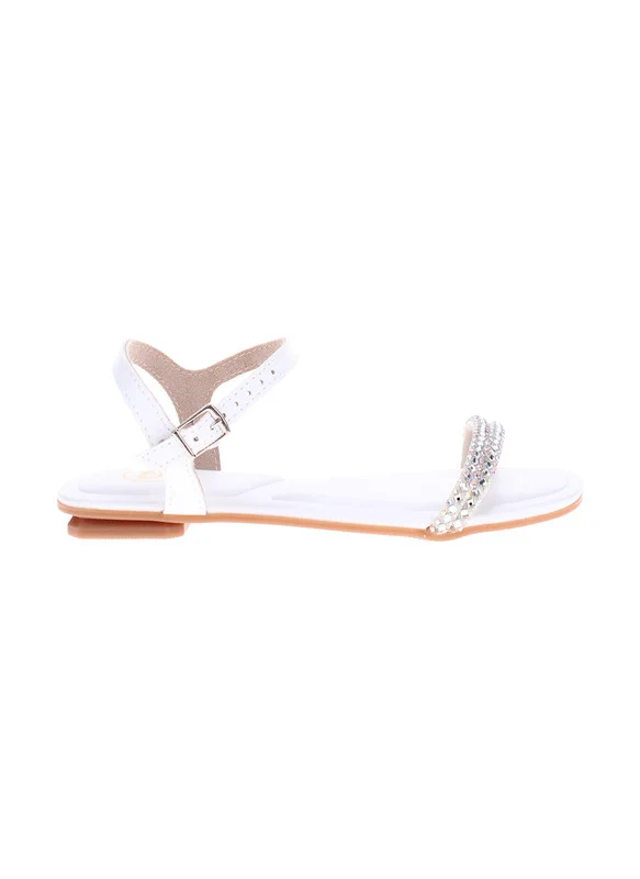 موليكينها Molekinha Junior Girls Sandals White | Made In Brazil