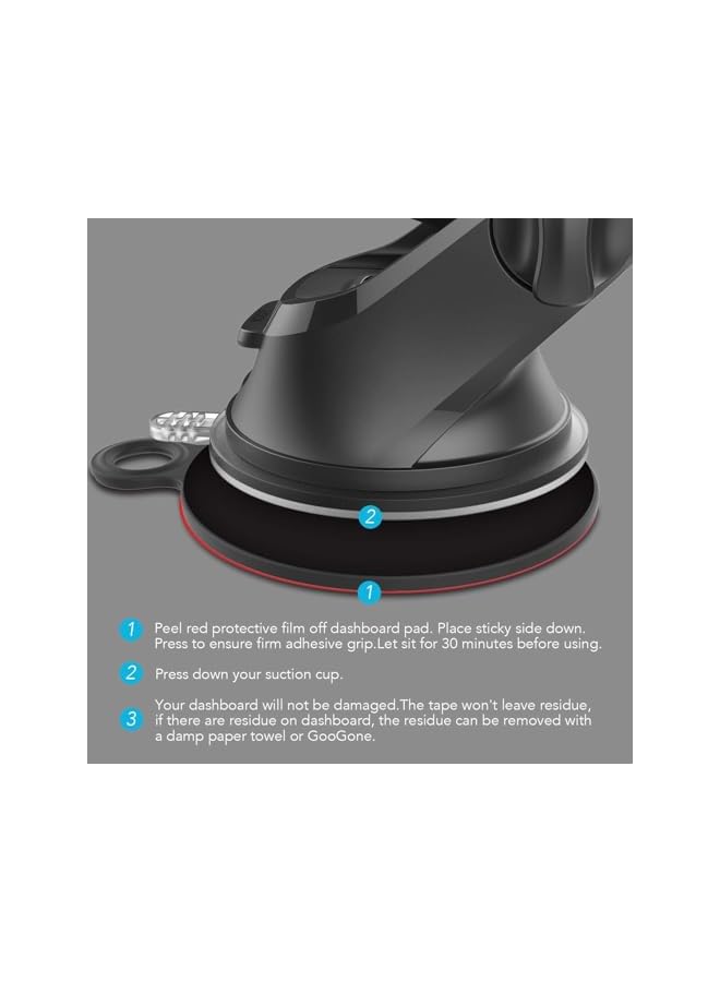 Green Tiger 2 Pcs Dashboard Pad Mounting Disk for Suction Cup, 3M Phone Car Mount Adhesive Replacement Pad, GPS, Tablet, Car Phone Bracket Base with Sticky Adhesion Replacement - Image 3