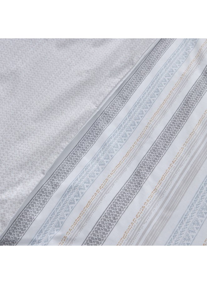 Home Box Albania Oran 2-Piece Polycotton Printed Single Duvet Cover Set 200 x 135 cm  - Image 5