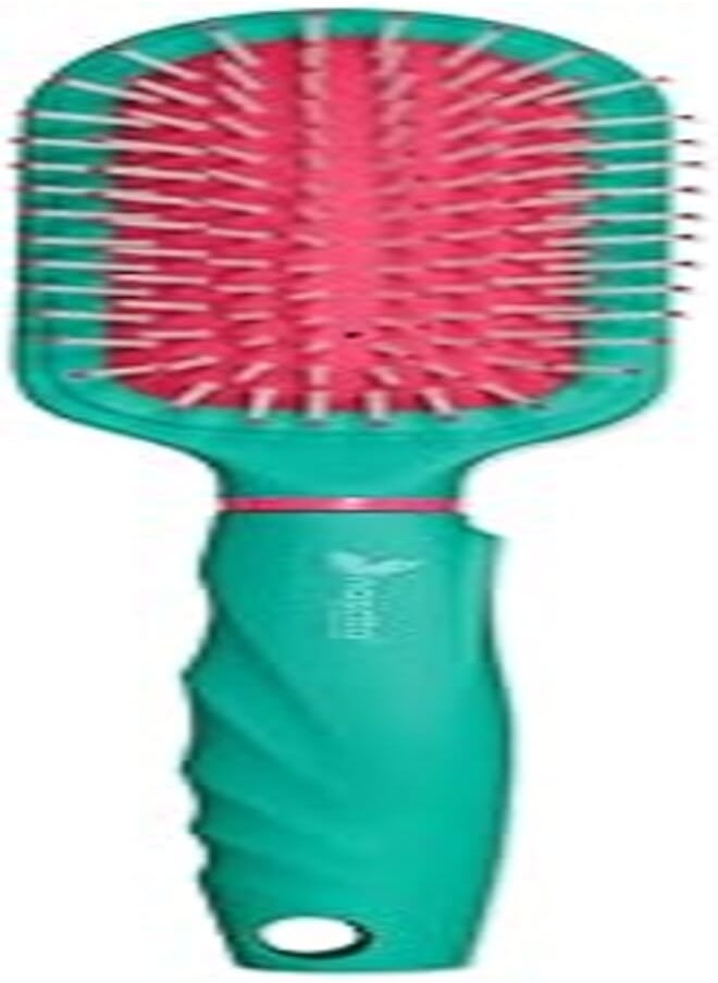 Nascita Nascita MILAS004 Small Oval Hair Brush - Turquoise and Fuchsia 