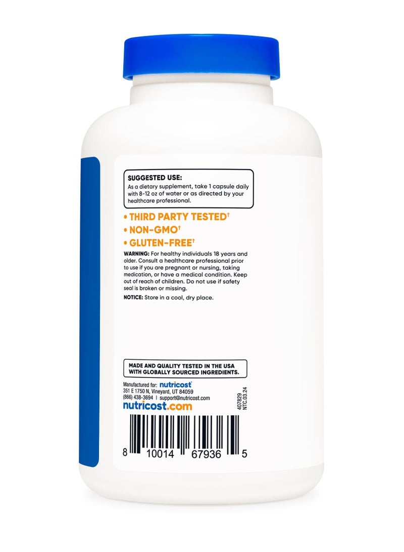 Nutricost L-Theanine 200mg Per Serving, 240 Capsules,240 Serving, Dietary Supplement  - Image 2