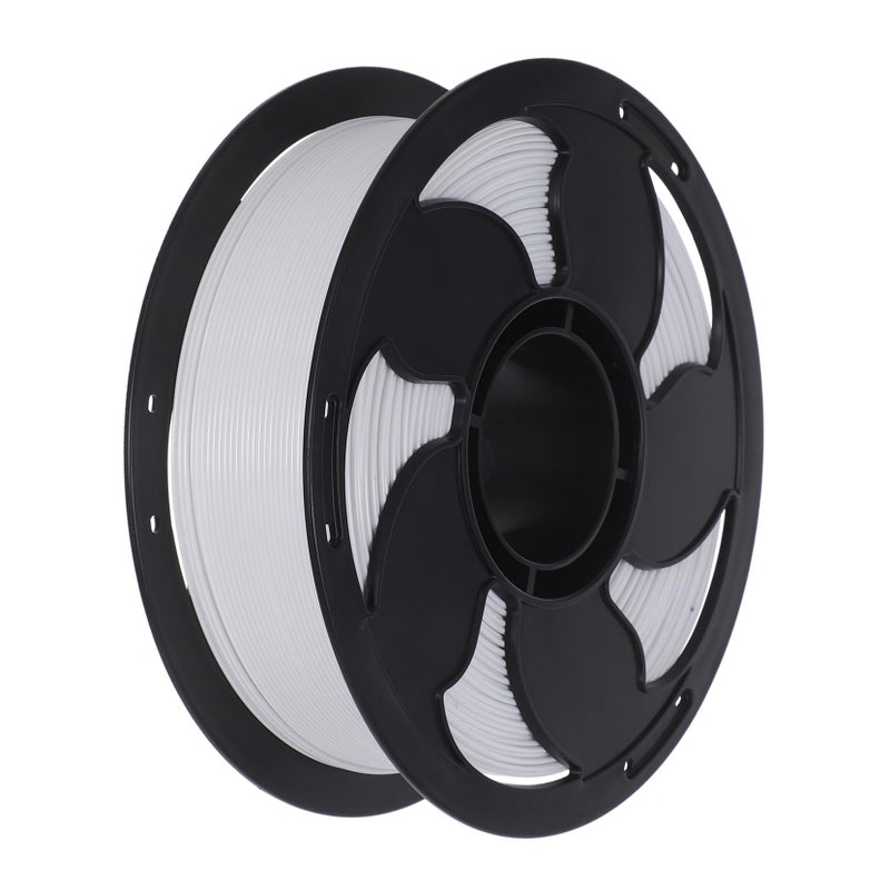 خيوط طابعة ثلاثية الأبعاد من مادة PETG، لون أبيض، قطر 1.75 ملم، بكرة صلبة لمشاريع DIY والنماذج الأولية والتطبيقات الهندسية - Image 2