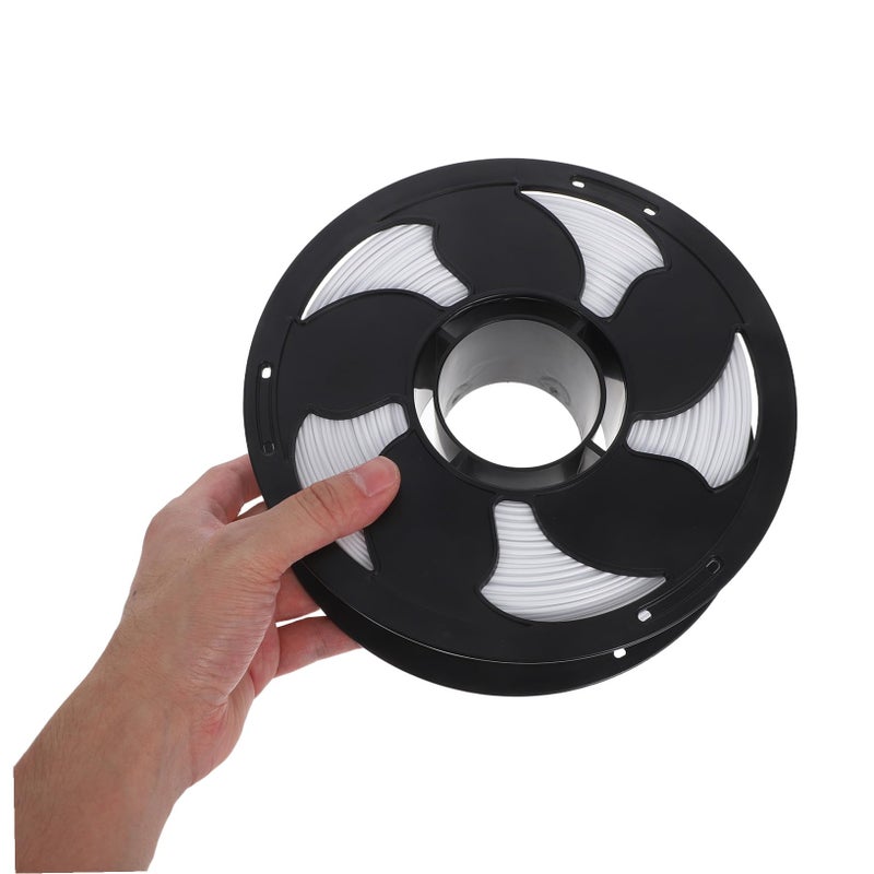خيوط طابعة ثلاثية الأبعاد من مادة PETG، لون أبيض، قطر 1.75 ملم، بكرة صلبة لمشاريع DIY والنماذج الأولية والتطبيقات الهندسية - Image 5