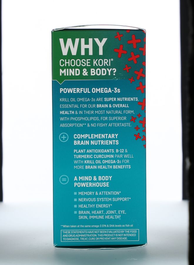 Kori Pure Atlantic Krill Oil Mind & Body Omega-3 60 Softgels - Image 2