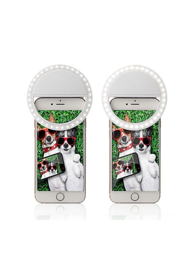 إضاءة تكميلية بتصميم حلقي بفلاش LED مبتكر لعصا السيلفي للهاتف المحمول - Image 2