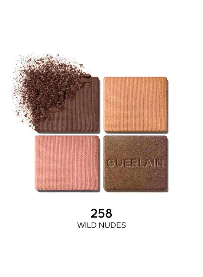 غيرلان أومبر جي لوحة ظلال العيون 6 جم – 258 WILD NUDES – لوحة ظلال عيون فاخرة بأربعة ألوان نود بلمسات مطفية ولامعة - Image 2
