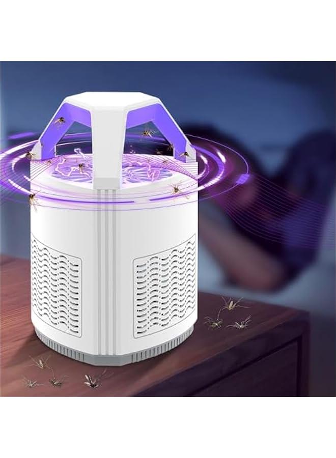هوكور LukRosey Electric Mosquito Killer, Electric Bug Zapper, Fly Killer Bug Zapper, Mosquito Zapper, Mosquito Trap, USB Powered UV LED Light for Bedroom, Living Room, Kitchen, Office (White) - Image 1