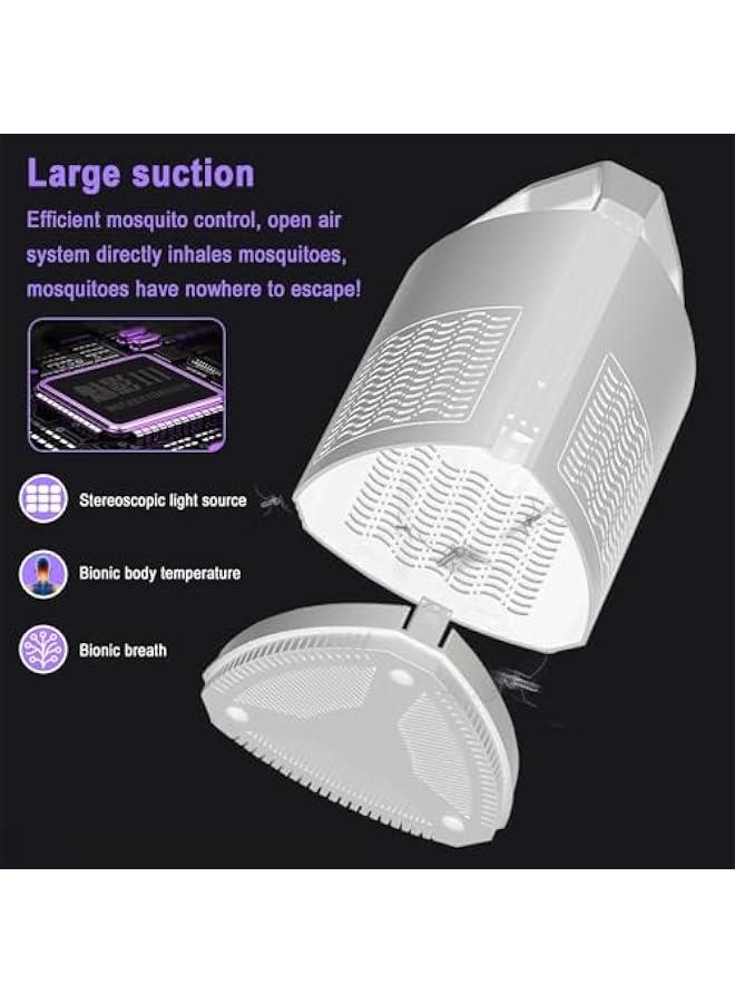 هوكور LukRosey Electric Mosquito Killer, Electric Bug Zapper, Fly Killer Bug Zapper, Mosquito Zapper, Mosquito Trap, USB Powered UV LED Light for Bedroom, Living Room, Kitchen, Office (White) - Image 3
