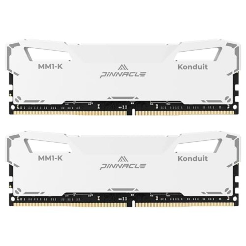 Pinnacle Konduit DDR4 3200MHz PC4-25600 CL16-20-20-40 XMP2.0 رفع تردد التشغيل 1.35 فولت مزدوج الرتبة متوافق مع وحدة ذاكرة الكمبيوتر المكتبي AMD وIntel - Image 1