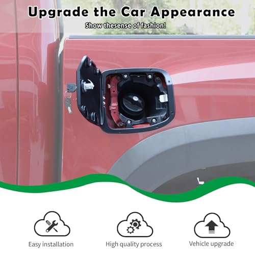 HAPPYHORSE Fuel Tank Cap Replacement Antitheft Lock Cap Compatible with Toyot Tacoma 20162022 Automotive Fuel Tank Gas Filling Cap Decoration Gas Tank Door Cap with Lock BSDVO9GH - Image 3