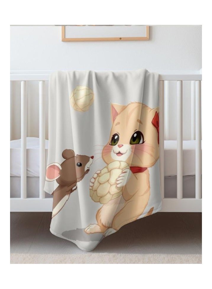 general Children's or student cartoon flannel thin blanket (warm and comfortable, suitable for sleep, games) 100cm*150cm - 376 - Image 5