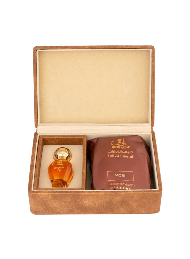 Taif Al Emarat Mori Oud Set – Premium Natural Indian Oud & Oriental Perfume Oil Gift Set - Image 1