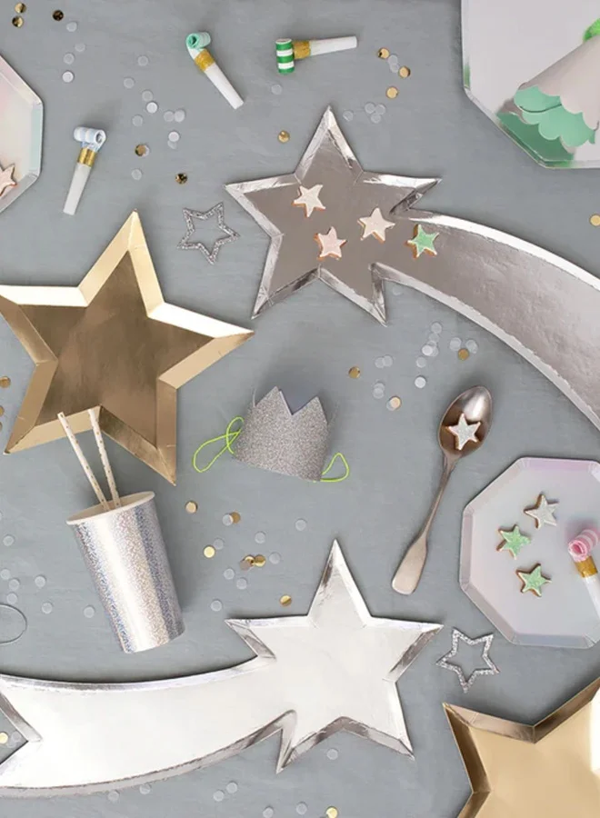Meri Meri Star Gold Foil Plate
