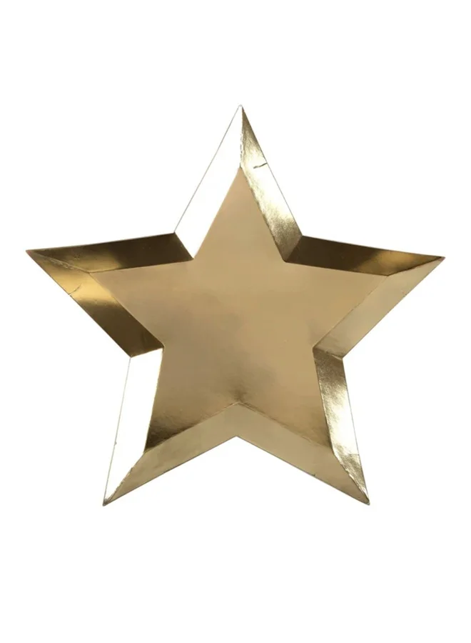 Meri Meri Star Gold Foil Plate
