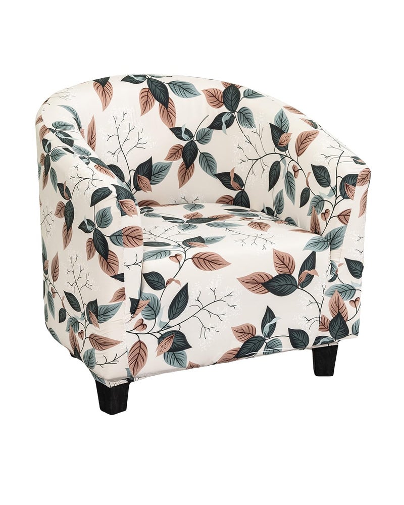 NILUOH Club Chair Slipcover 1-Piece Soft Stretch Barrel Chair Covers Tub Chair Cover Spandex Armchair Covers Furniture Protector for Bar Counter Living Room,Color 01 - Image 1