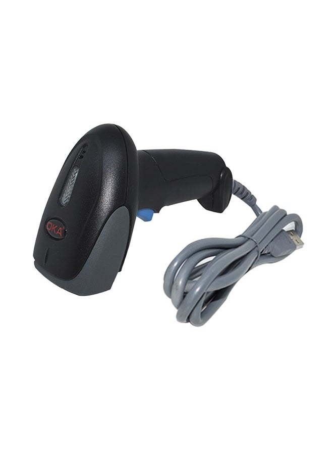 A high-quality wired barcode scanner to read all types of barcodes It works via a USB connection/BBH100