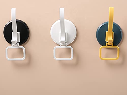 KolorFish Punch-Free Hooks Waterproof Wall Hangers for Robe Towel Coat Clothes Hanging Bathroom Kitchen Home Office (Black) - Image 4