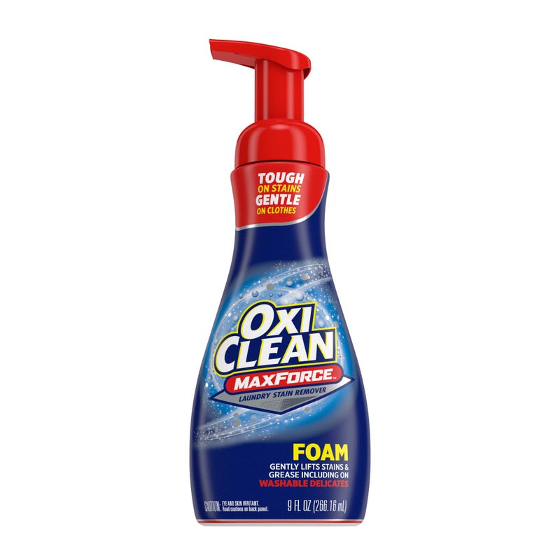 Oxiclean أوكسي كلين ماكس فورس رغوة معالجة الملابس المسبقة، 9 أونصات - Image 1