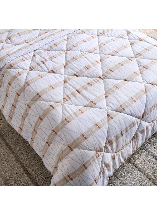 Home Box Malta Lattice 2-Piece Printed Cotton Twin Comforter Set - 160x220 cm  - Image 5