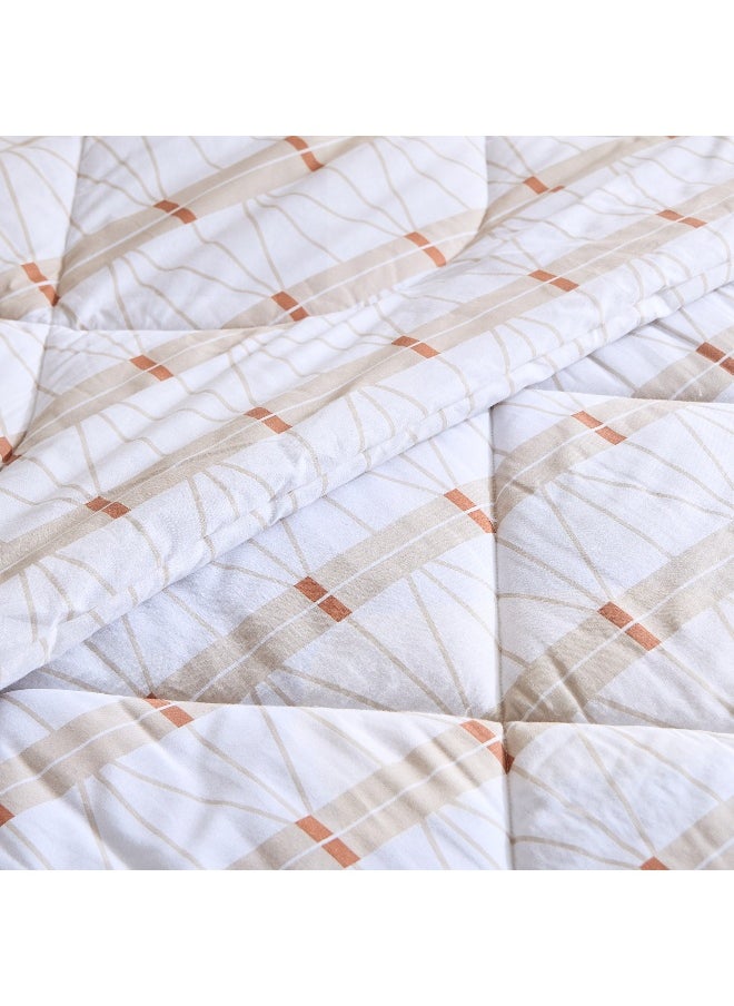 Home Box Malta Lattice 2-Piece Printed Cotton Twin Comforter Set - 160x220 cm  - Image 4