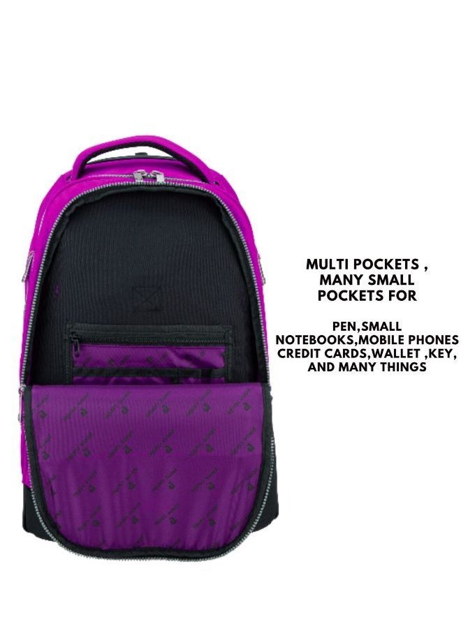 pierre cardin - 3 Piece Kids School Trolley Bag laptop compartment Big Wheels With Lunch bag & Pencil Case - Image 1