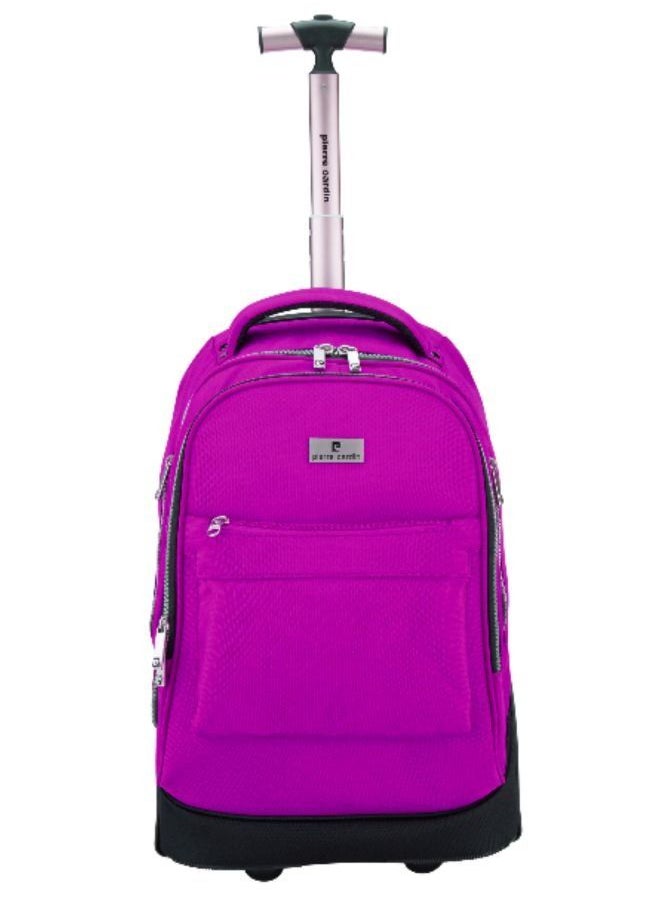 pierre cardin - 3 Piece Kids School Trolley Bag laptop compartment Big Wheels With Lunch bag & Pencil Case - Image 1