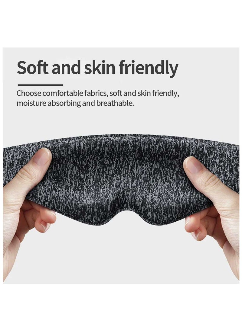 MileMelo 100% Blackout Sleep Mask for Hot Climates | Ultra-Thin Sweatproof Design with Adjustable Eye Cups - Zero Pressure Comfort for Side Sleepers, Air-Conditioned Offices & Long-Haul Flights (Black)  - Image 4