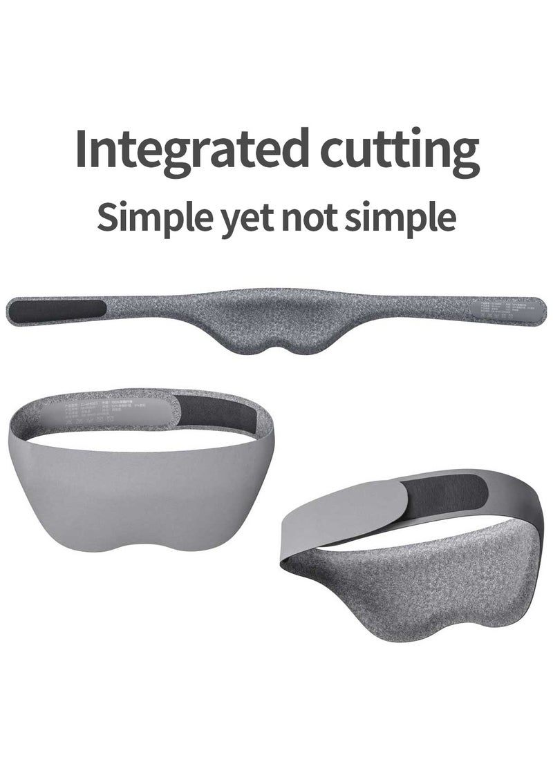 MileMelo 100% Blackout Sleep Mask for Hot Climates | Ultra-Thin Sweatproof Design with Adjustable Eye Cups - Zero Pressure Comfort for Side Sleepers, Air-Conditioned Offices & Long-Haul Flights (Black)  - Image 2