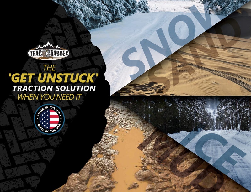 TRACGRABBER Tire Traction Device for Cars & Small SUVs, Set of 2 - Made in the USA, Anti Skid Emergency Tire Straps to Get Unstuck from Snow, Mud, & Sand - Snow Traction Mat or Tire Chain Alternative - Image 3