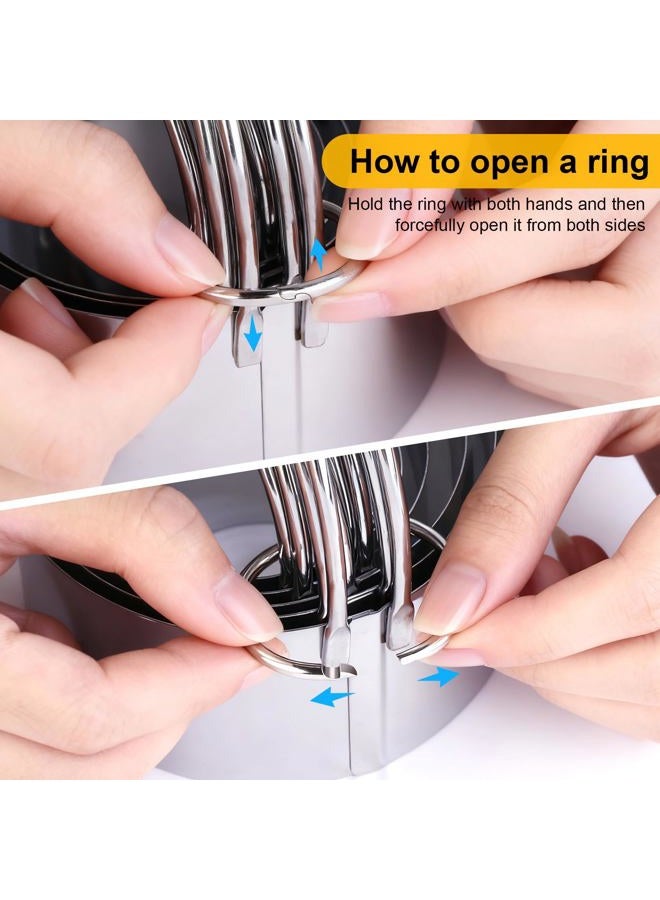 Gratriched 5 Pcs Professional Stainless Steel Cookie Cutters Set - Round Biscuit Cutter with Handle, Used for Making Cake, Fried Egg, Dumpling, Doughnut - Essential Baking Tools for Dough Preparation - Image 4
