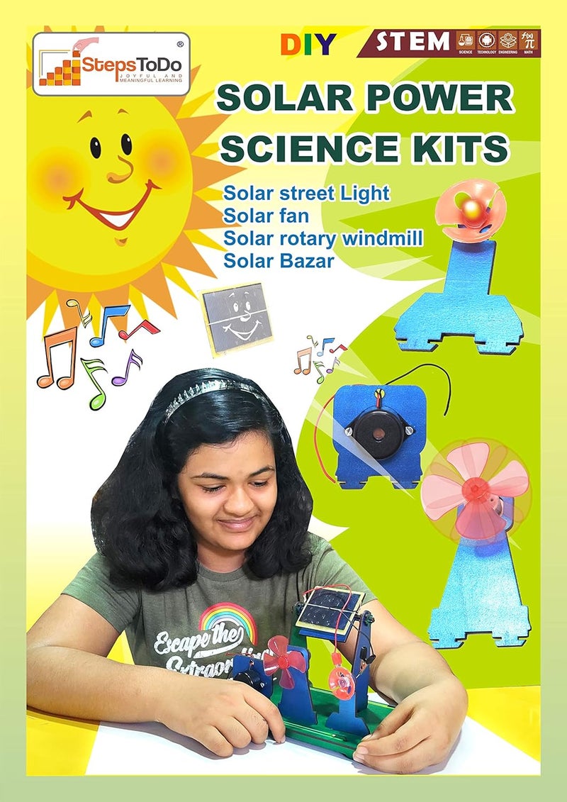 StepsToDo Solar Power Science Kit. Multiple Conversion of Solar Energy. Experimental Learning Study Kit. DIY Science Project Kit. Teaching Aid - Image 4