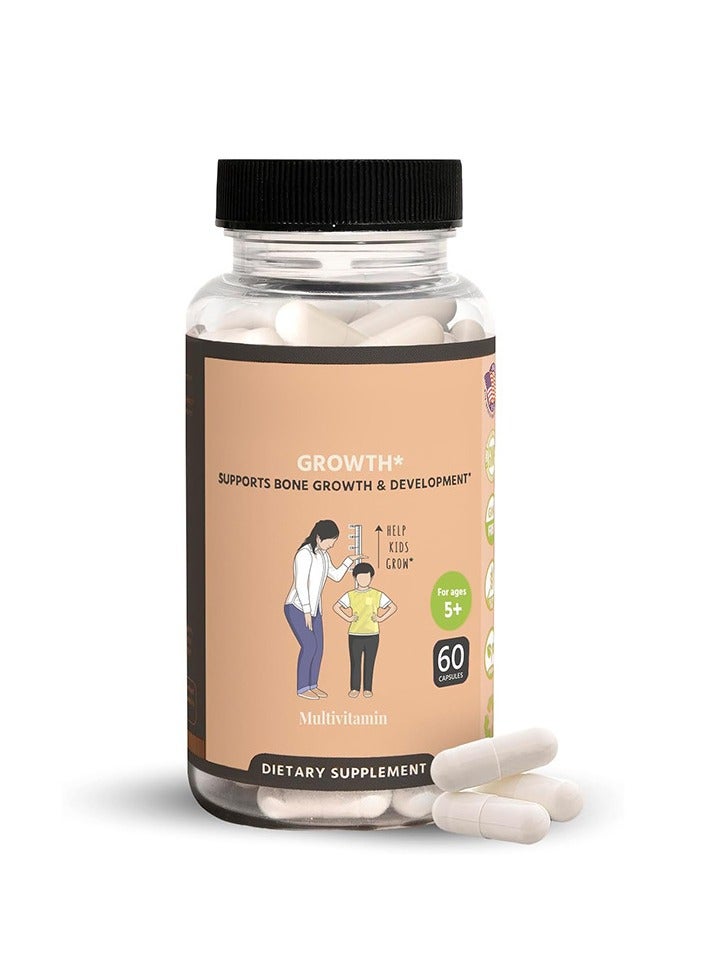 Multivitamin Height capsule - Height Growth Maximizer - Natural Height Growth for Kids, Teens, u0026 Young Adults - Keto with Ashwaganda u0026 Nanometer Calcium - Peak Height, Height Booster, Height Increase, Ages 5+ - Image 1