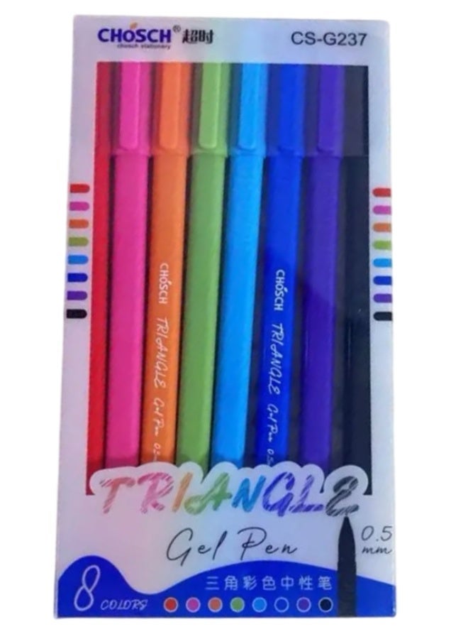 chosch Rainbow Gel pens Set Of 8 pens - Image 1