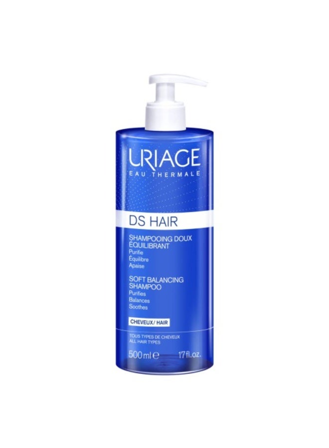 Uriage DS Hair Soft Balancing Shampoo 500ml