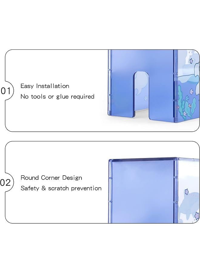 GEEKSHARE Cute Shark Acrylic Clear Dust Display Box Cover For Switch/Oled Dock Assemble Waterproof Cover Case Compatible With Switch/Oled Charging Dock Accessories - Image 3