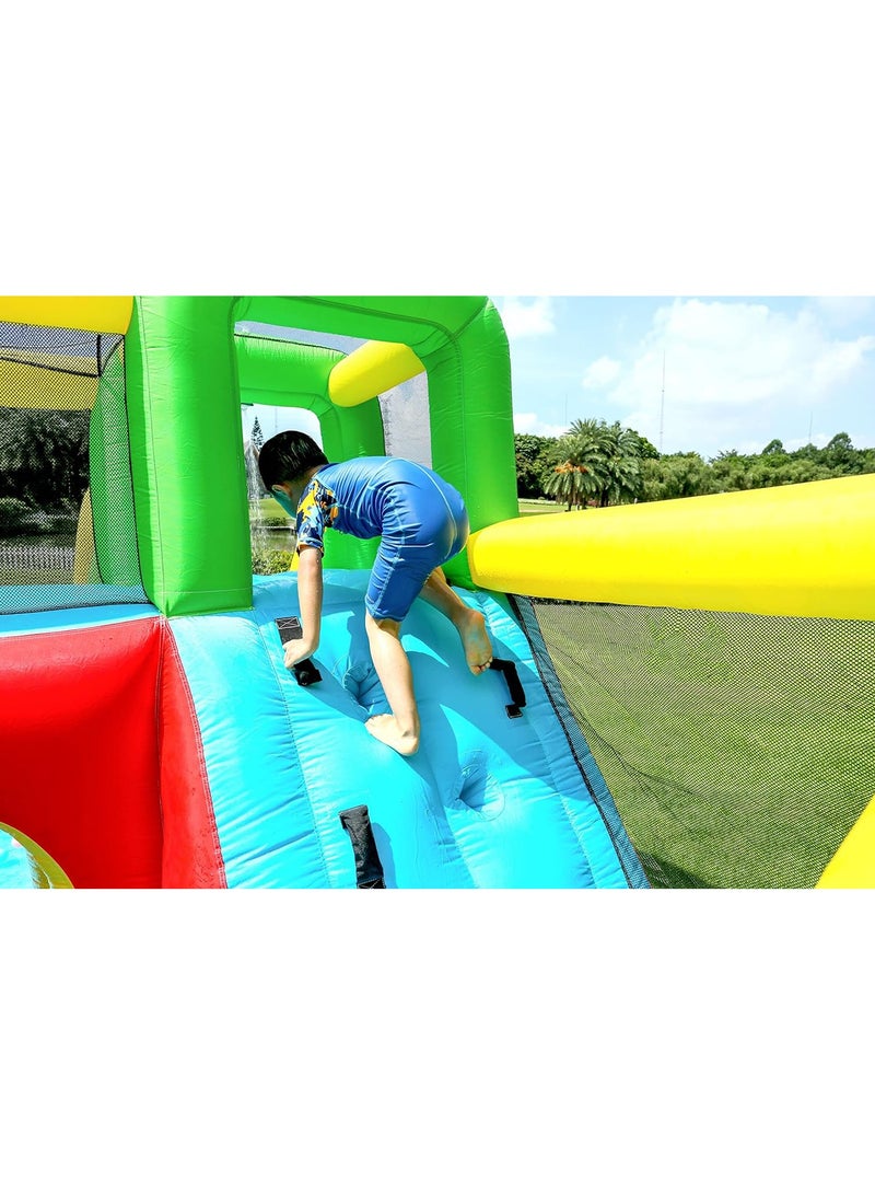 Inflatable Twin Water Slide With Bouncer for Kids Outdoor Play Twin slide with bouncer  - Image 5