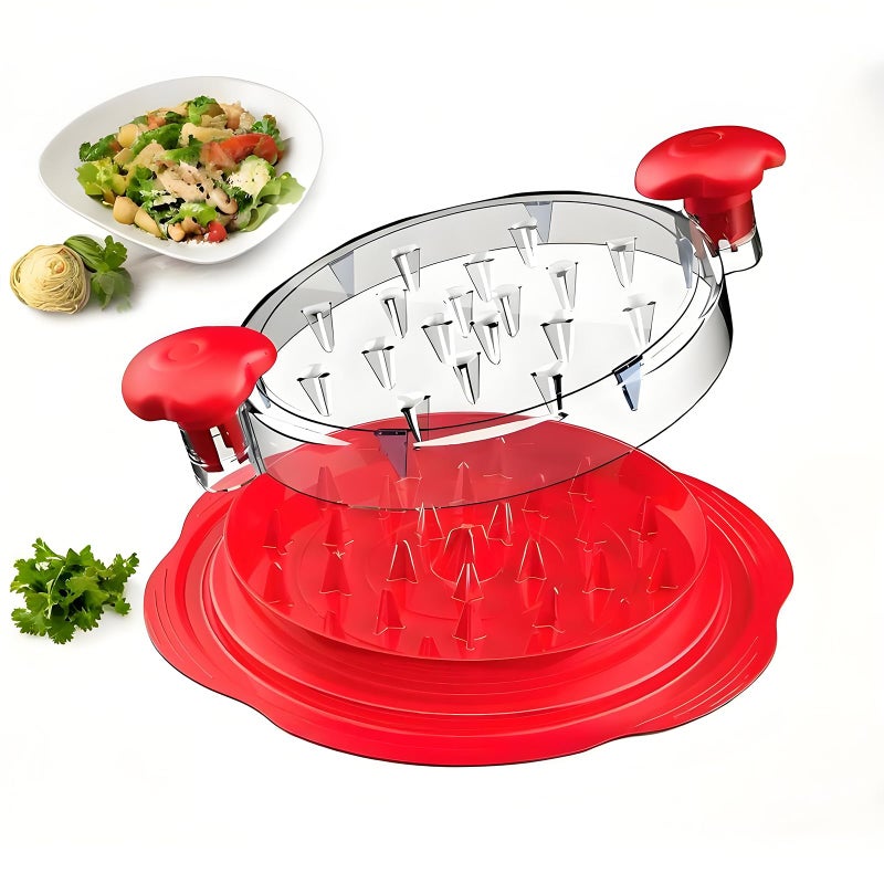Yehenarn Chicken Shredder,Manual Meat Grinder,Pet Food Aid,High Resistance To 356 ° F,Free Of Bisphenol A,Strong Anti Slip,Easy To Use,Specially Designed For Grinding Meat And Vegetables(Red) - Image 1