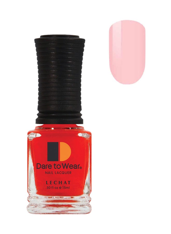 Lechat Nail Polish Super Shine Long Wear Lacquer Quick Drying Nail Color Resists Chips Fading Lasts Up To 3 Weeks Precise Application In One Stroke Nail Paint Pink Clarity Dw54