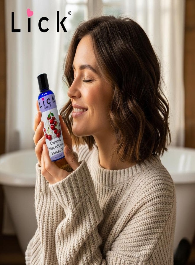 ليك زيت الجسم برائحة الكرز والكريمة المخفوقة من ليك - ترطيب يومي غير دهني مع زيت اللوز وفيتامين هـ - 4 أونصة - Image 3